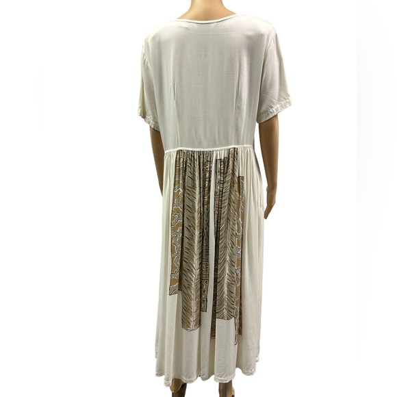 Casual Studio Vintage Shell Button Front Short Sleeve Dress with Pockets… - Picture 2 of 7